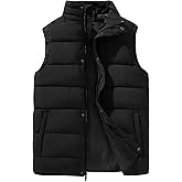 33,000ft Men's Puffer Vest Outerwear Winter Warm Padded Outdoor Casual Thick Insulated Quilted Sleeveless Jacket