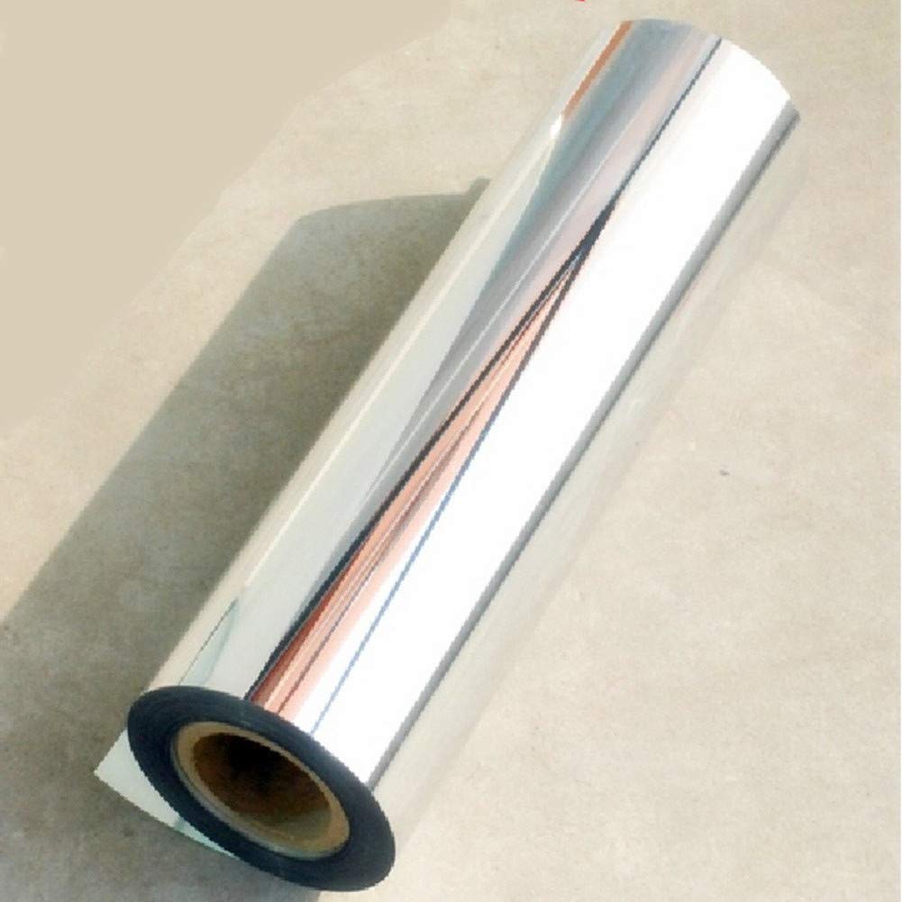 30cm x 152cm Chrome Mirror Silver Vinyl Wrap Sticker Decal Film Sheet,Self-adhesive Air Bubble Free