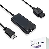 HDMI Cable for Nintendo Gamecube, Nintendo 64 N64, Super Nintendo SNES (3-in-1), GameCube/SNES/N64 to HDMI Adapter with S-Vid