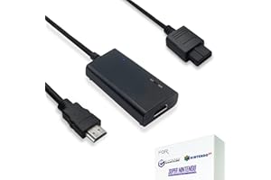 HDMI Cable for Nintendo Gamecube, Nintendo 64 N64, Super Nintendo SNES (3-in-1), GameCube/SNES/N64 to HDMI Adapter with S-Vid