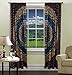 Handicraft-Palace Peacock Mandala Window Curtains Indian Drape Balcony Room Decor Curtain Boho Set Urban Large Tapestry Window Dorm Curtains Drapes Valances