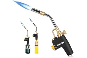 KOMAN Propane Torch Head, Propane Torch Kit，Mapp Gas Torch,Soldering Torch, Propane Torch Head with Igniter，Welding Torch Head by MAPP, MAP/PRO,Mapp Gas Torch(CSA Certified，Fuel Not Included)
