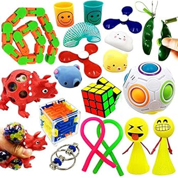 Toyerbee Sensory Fidget Toys Set For Adults Kids Adhd Add Anxiety Autism Autistic To Stress Relief And Anti Anxiety With Squishy Stretchy