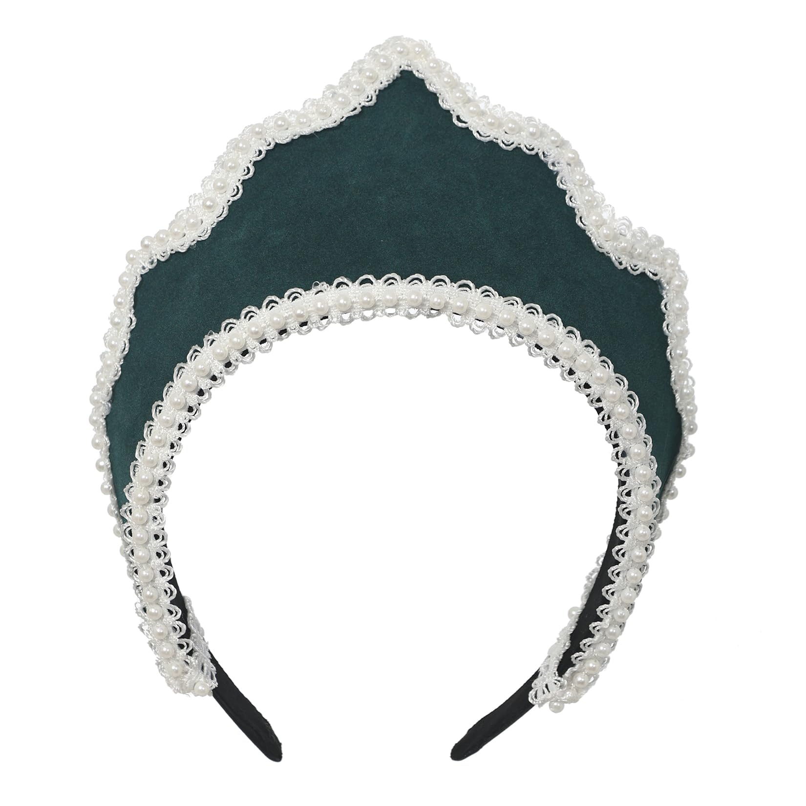 BPURB Anne Boleyn Hat for Women Tudor Elizabethan Headpiece Renaissance Queen Crown Headband