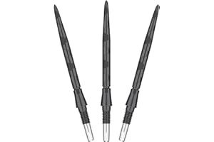 TARGET Darts Swiss Point Storm Steel Dart Points, Onyx (3 Pack Set of Tips) 26MM/30MM/35MM – Gold/Silver/Black | Change Dart Points, Spare Tips, Professional Darts Accessories
