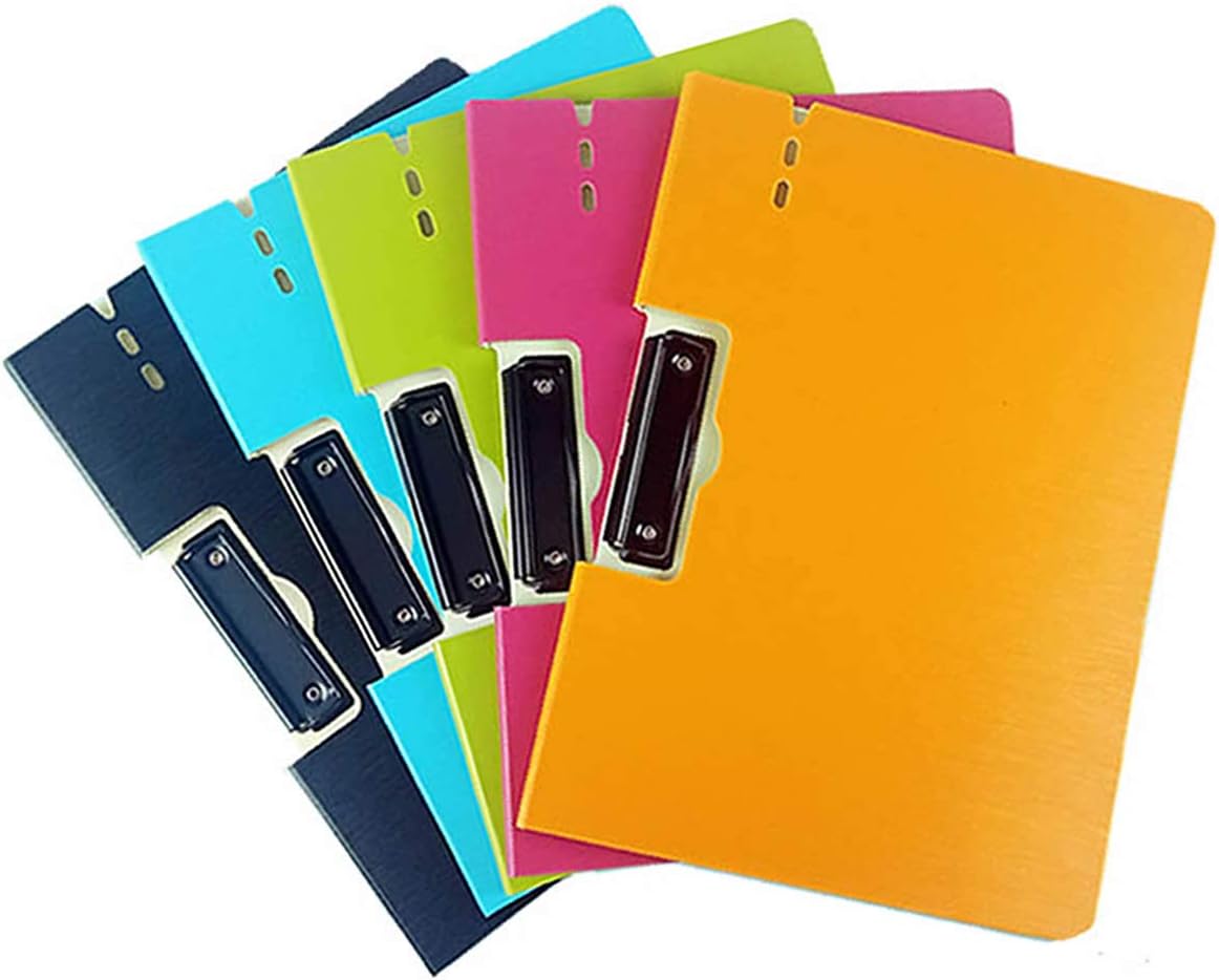 Porte-documents A4 BIGSO PAULINA Avec élastique | Panneau De Fibres Et Papier, Blanc | Pour Ranger Classeurs, Dossiers, Documents En Toute Sécurité