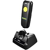 NADAMOO 2D Wireless Barcode Scanner Compatible with Bluetooth, Portable USB 1D 2D QR Code Scanner for Inventory, Bar Code Image Reader for Tablet iPhone iPad Android iOS PC POS, with Charging Dock