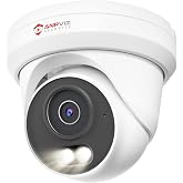 Anpviz 4K 8MP PoE Camera, Metal Turret Security IP Camera Outdoor Wired | AI Human Vehicle Detection, 100FT Smart Dual Light Color Night Vision, Built-in Mic, NDAA, IPC-D3B83W-S (U Series)