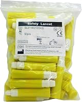 One Step 50 x Sterile Safety Lancets 21G Blood Testing Sample Collection view 1