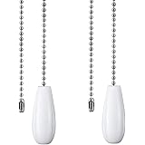 Ceiling Fan Chain Pulls White Wooden Pull Chain Extension for Ceiling ...