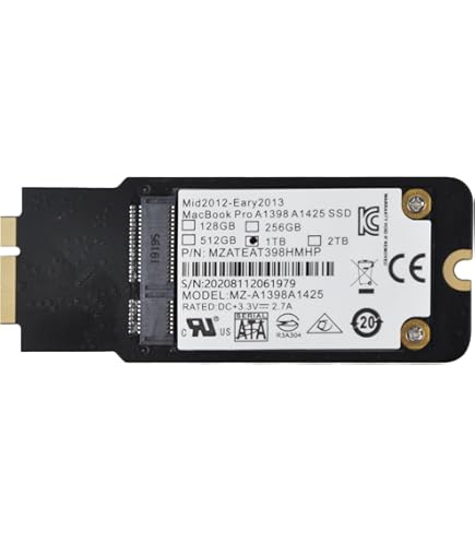 Amazon.com: Bitsjour 1TB Internal SSD for Apple MacBook Pro Retina