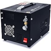 Spritech PCP Air Compressor,Built-in Power Converter,Portable 4500Psi/30Mpa,Water/Oil-Free,PCP Paintball Tank Air Pump, Powered by 12V Car DC or Home 110V AC with Oil-Moisture Filter