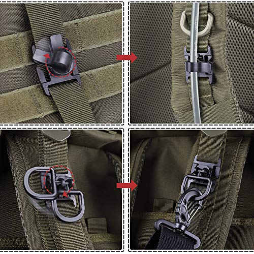 Jeicy Tactical Gear Clip Strap for Molle Webbing Attachments Tactical Backpack Vest Belt 32 Pieces