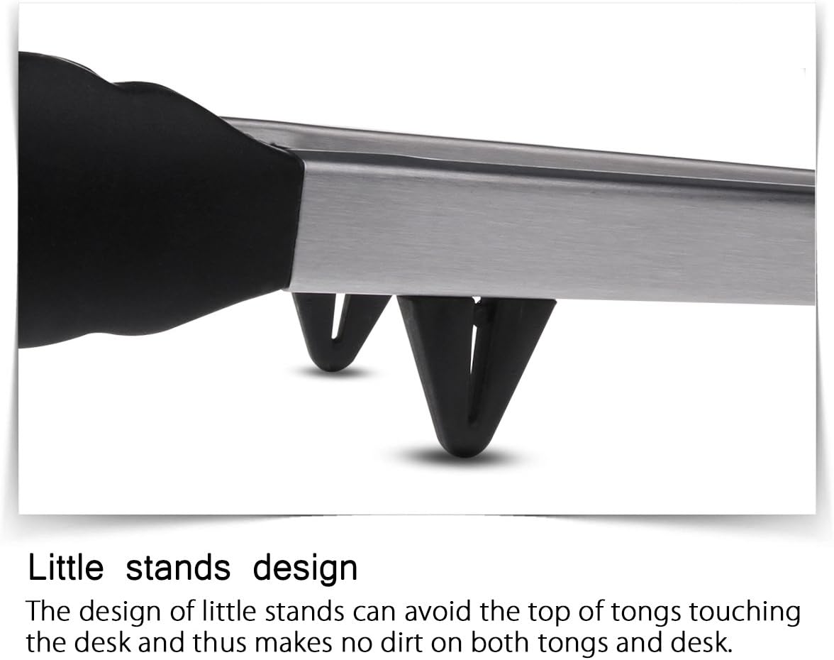 Amazon Com Geekhom Barbecue Tongs 16 Inch Extra Long Grilling Tong For Cooking With Silicone Tips And Locking Head Non Slip Non Stick Kitchen Tong Bbq Tool For Grills Smokers Salad Garden Outdoor