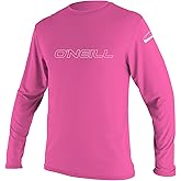 O'Neill Youth Basic Skins Long Sleeve Sun Shirt, UPF 50+ Rashguard, 4-Way Stretch Slim Fit for All Water Activities