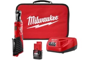 Milwaukee 2457-21 3/8-Inch M12 Cordless Ratchet Kit