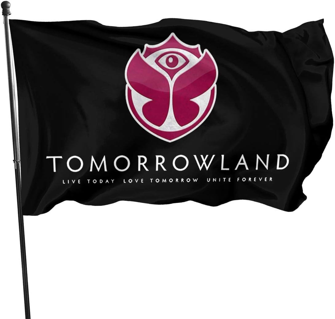 MMLCGG Tomorrowland Garden Flag Yard Home Outdoor Decor Durable and Fade Resistant 59x35 in