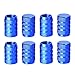 eBoot Tire Stem Valve Caps Aluminium Car Dustproof Caps Tire Wheel Stem Air Valve Caps, 8 Pieces (Blue)