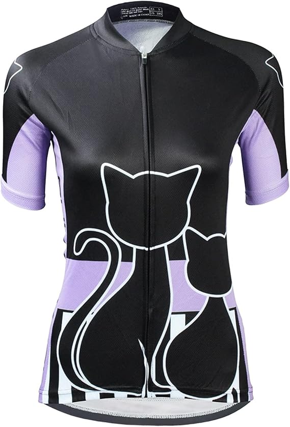 Summer Women's Cycling Jersey, Breathable Quick Dry Short Sleeve MTB