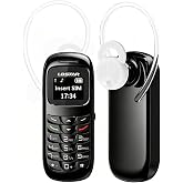 Longben Tiny Mini Mobile Phone L8Star BM70 Bluetooth Earphone Dialer/Handset The Smallest Phone Unlocked Weight only 0.58 OZ (Black)