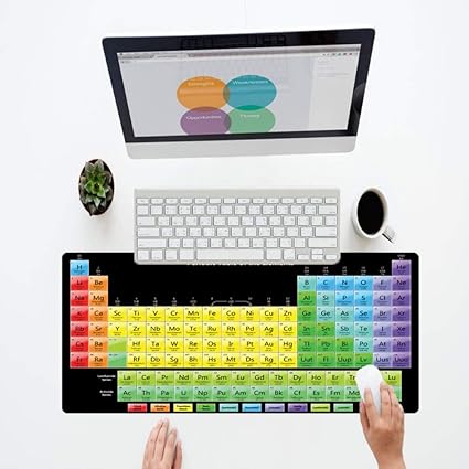 Amazon Co Jp マウスパッド 周期表 マウスパッド キーボード ゲーム ゴムエッジ コントロール オフィス 装飾 デスク クール マウスパッド 40x90cm パソコン 周辺機器
