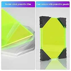 5 Pack Acrylic Sheet Green Fluorescent Colored