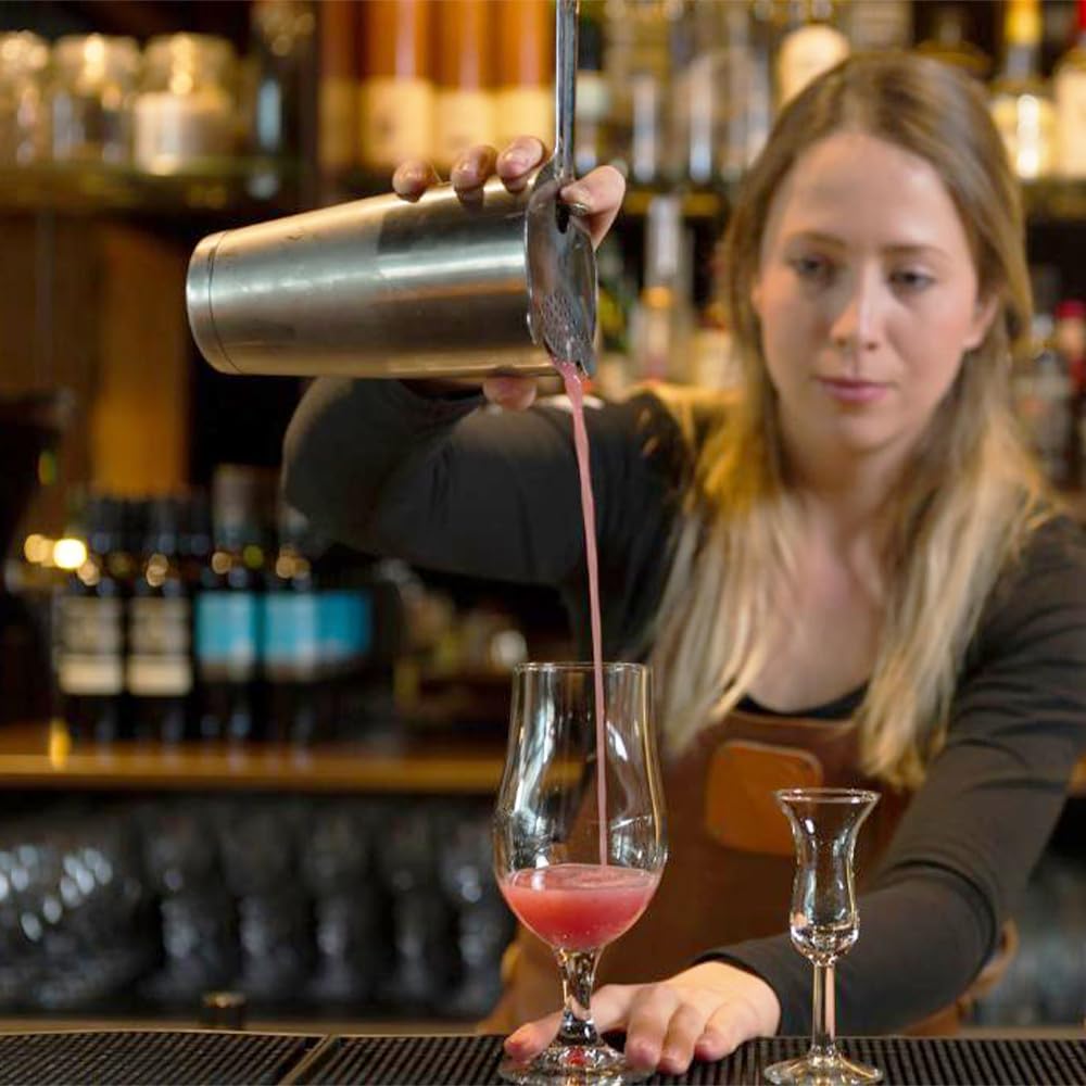 Boston Shaker Cocktail Set Bartender Kit, 12 Pcs Drink Shaker with Strainer Bartending Martini Shaker Tin with 18oz & 28oz Mixed Alcohol Shaker Professional Stainless Steel Bar Tool for Beginner