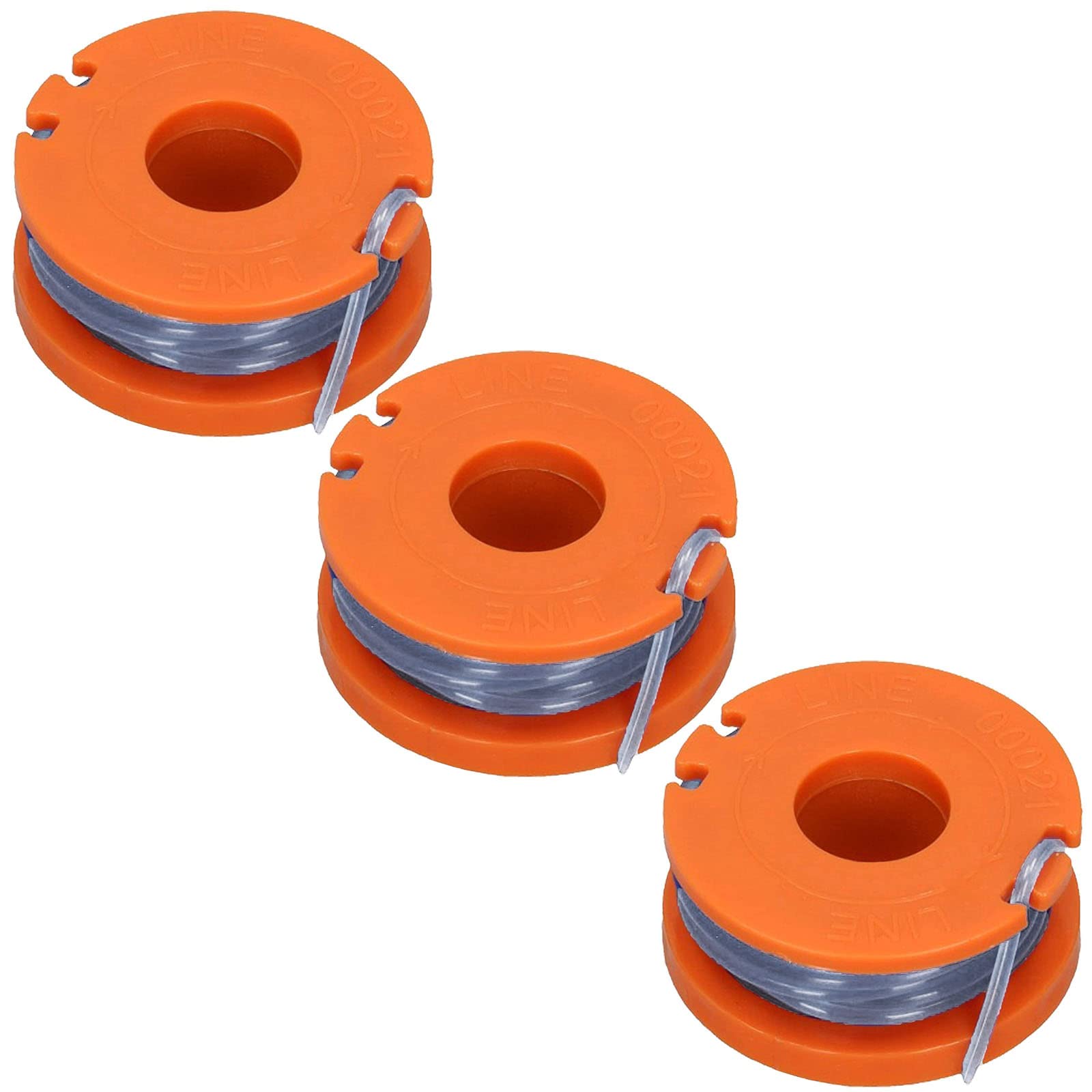 SPARES2GO 2.5m Line & Spool for MacAllister MGTP18Li Strimmer Trimmer (Pack of 3)
