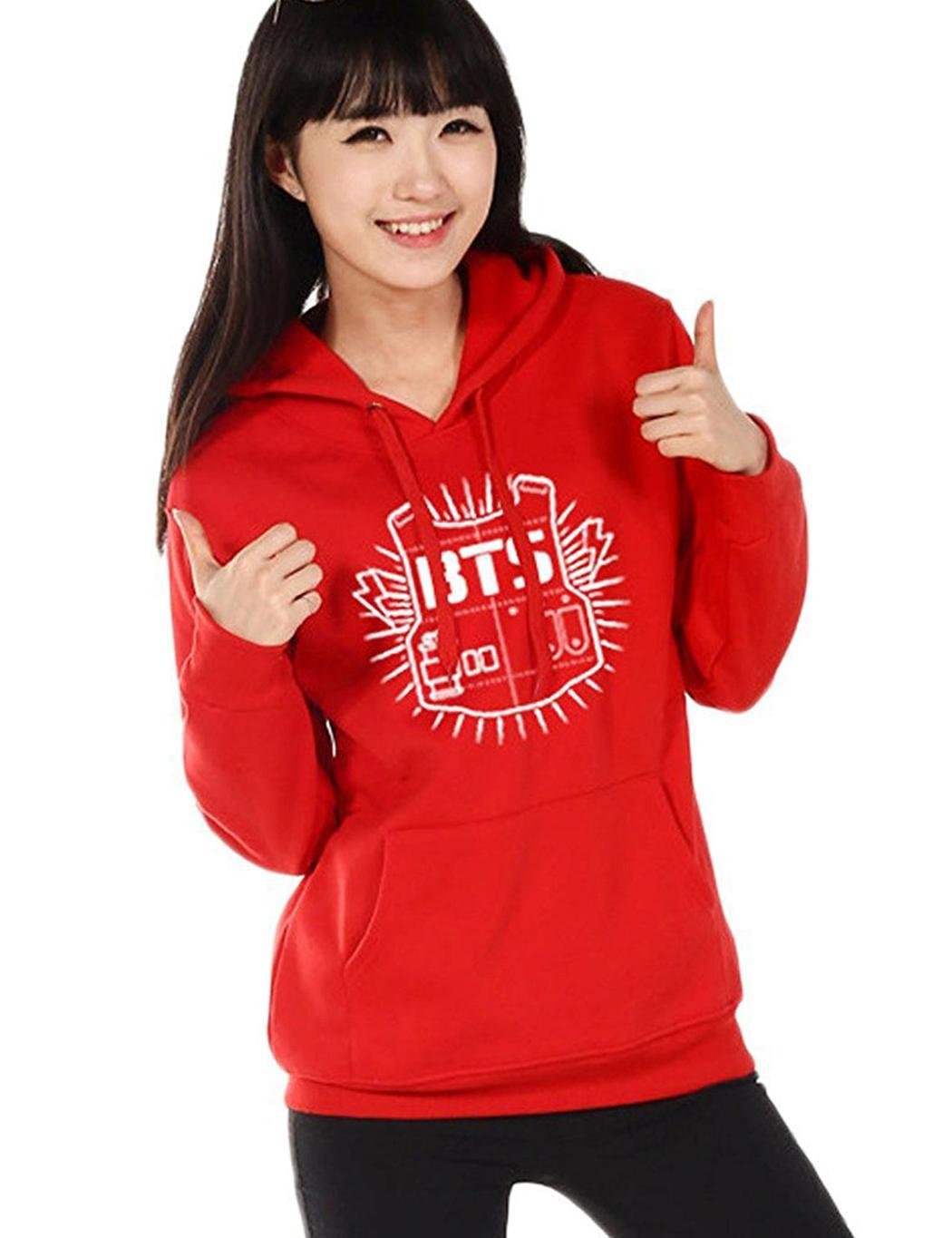 red bts hoodie