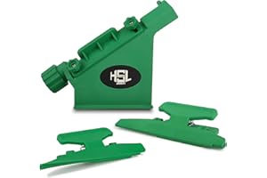 HOSOLEE Archery Fletching Jig with Straight and Right Helical Clamps Vanes Feathers Sticker Tool for DIY Arrow Crossbow Bolts