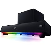 Razer Leviathan V2: Multi-Driver PC Gaming Soundbar with Subwoofer - THX Spatial Audio - Compact Design - Chroma RGB - Blueto