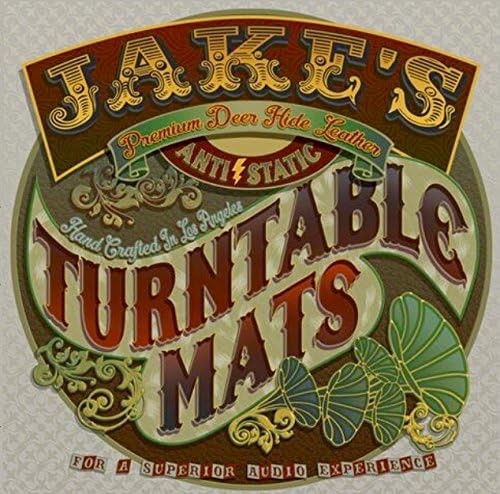  Premium Leather Deer Hide Turntable Mat