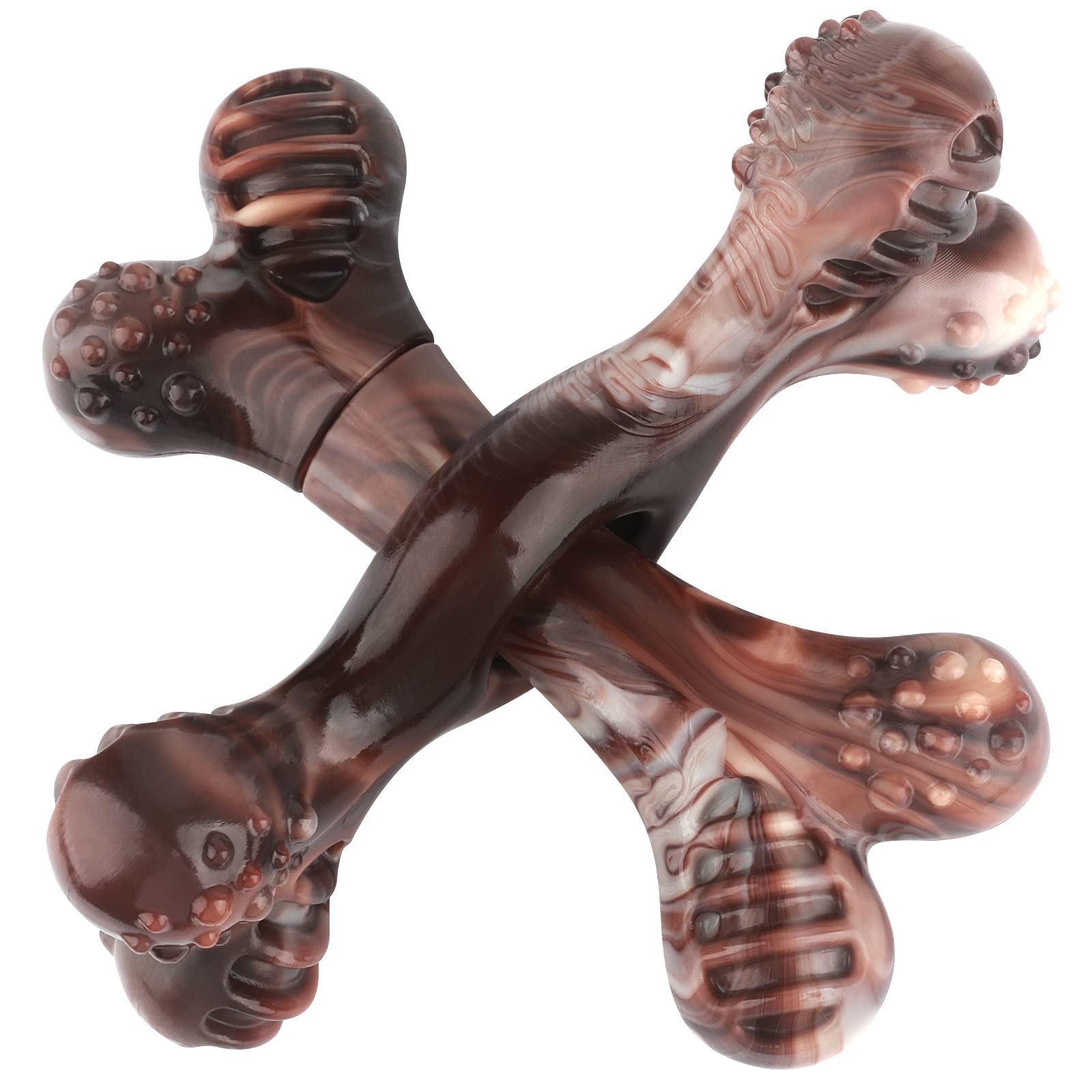 petizer Durable Nylon Dog Chew Toy for Aggressive Chewers - Almost Indestructible Teeth Cleaning Bone for Large Dogs