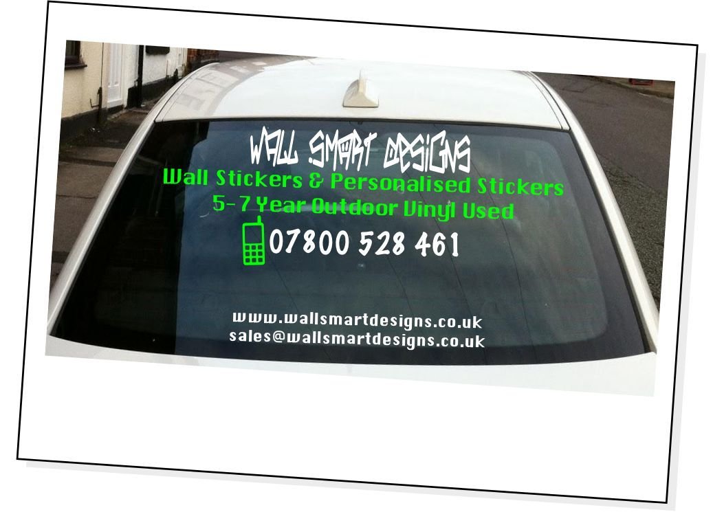 Wall Smart Designs Car Sign Writing Car decals Company Writing mobile hairdresser to electrician