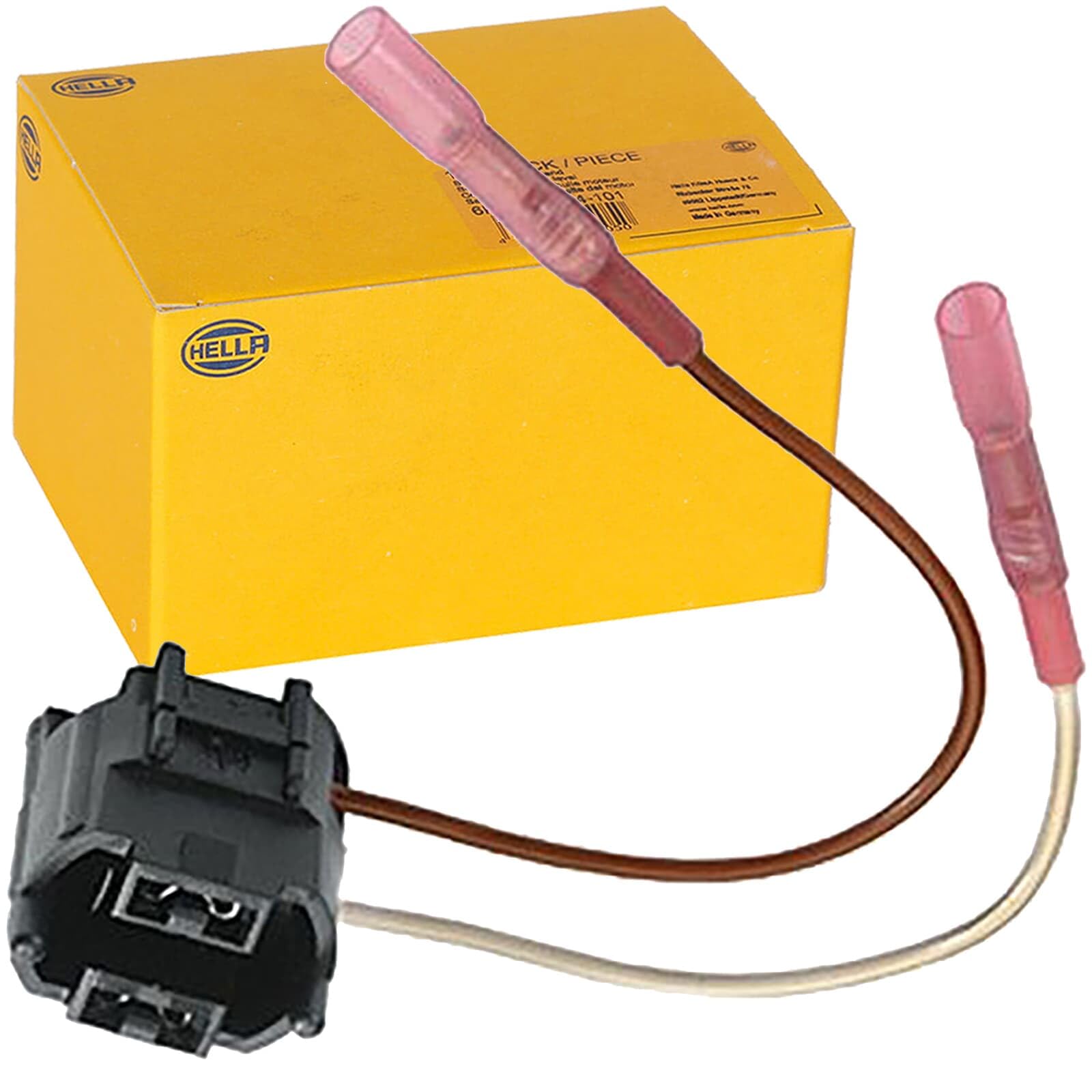 HELLA 8KB 863 949-011 Plug - Cable: 100/120mm - Brown/White