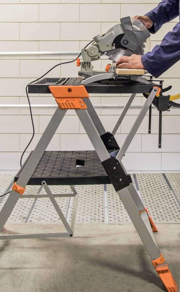 Batavia 7062245 Transformer Multifunctional Workbench and Stepladder, Grey/Black - Image 4