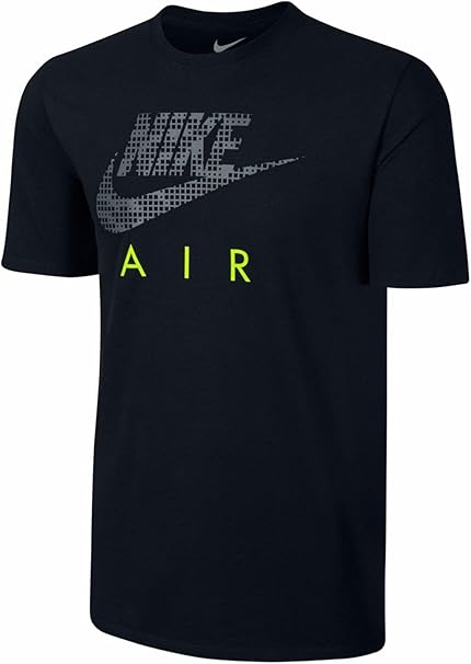 black and volt green shirt