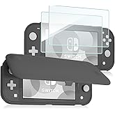 ProCase Flip Cover for Nintendo Switch Lite with 2 Pack Tempered Glass Screen Protectors, Slim Protective Flip Case with Magn