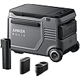 Anker SOLIX EverFrost 2 40L Cooler with Road Trip Kit, 42 qt Car Refrigerator, Electric Cooler with 288Wh Battery, Powered by AC/DC or Solar, for Camping, Travel, Fishing (Only 1 Battery Included)