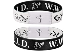 Flvkev Daily Bible Verse Bracelet Scan for Men Women, Wearable Bible Bracelet Christian Scripture Bracelets Catholic Inspirational Religious Faith Gifts