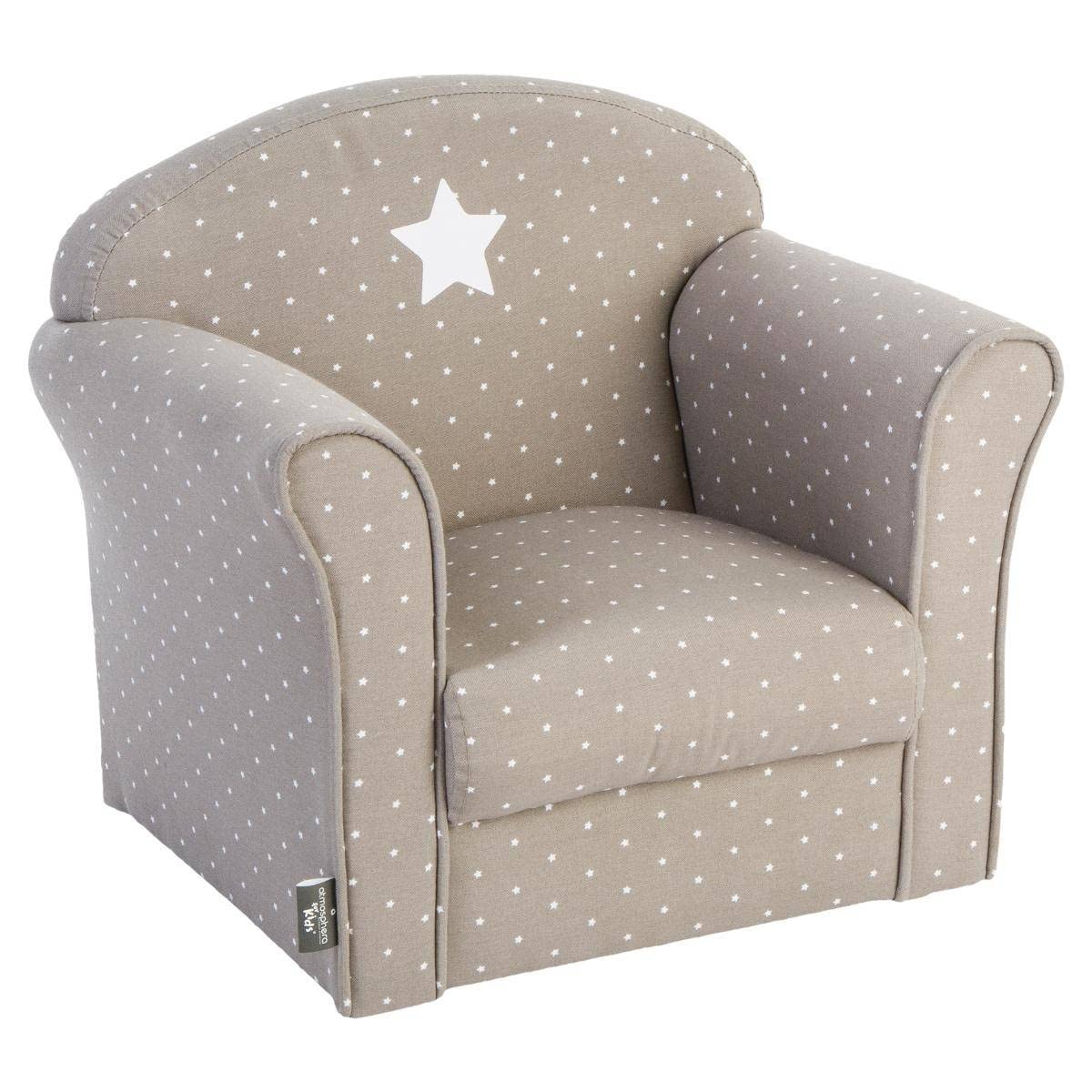 Classic armchair for children taupe