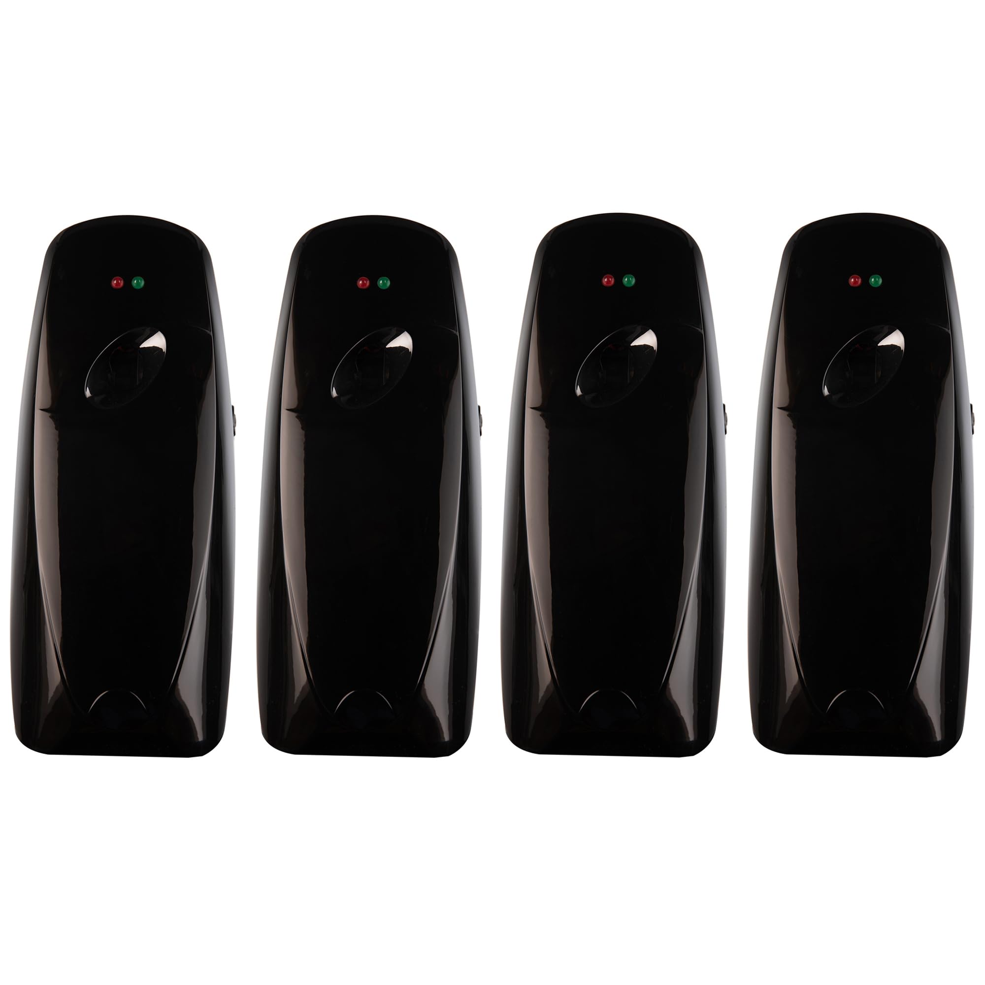 Photo 1 of Automatic Air Freshener Spray Dispenser (4-Pack) Wall Mounted or Free Standing, Commercial and Home Use, Multiple Time Scent/Mist Release Settings for Room/Bathroom Sprayer (Black)