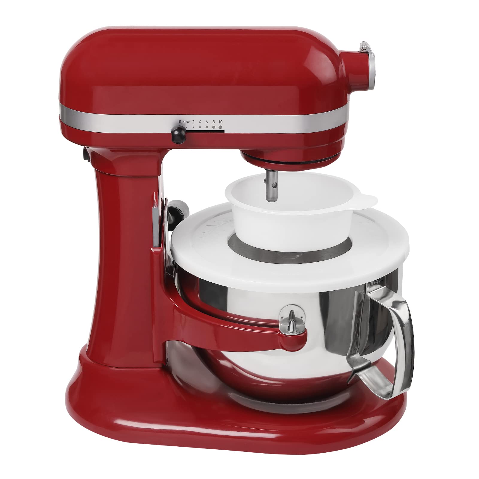 Mixer Bowl Lid Covers for KitchenAid 5.5-6 Quart Bowls - Stand Mixer Bowl Covers to Prevent Ingredients from Spilling, Fits Bowl-Lift Models KV25G and KP26M1X (2 Pack)