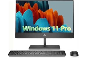 HP ProOne 600 G5 All in One Desktop Computer PC, Windows 11 Pro AIO Desktop, 21.5" FHD(1920x1080), Intel Core 9100, 16GB RAM,