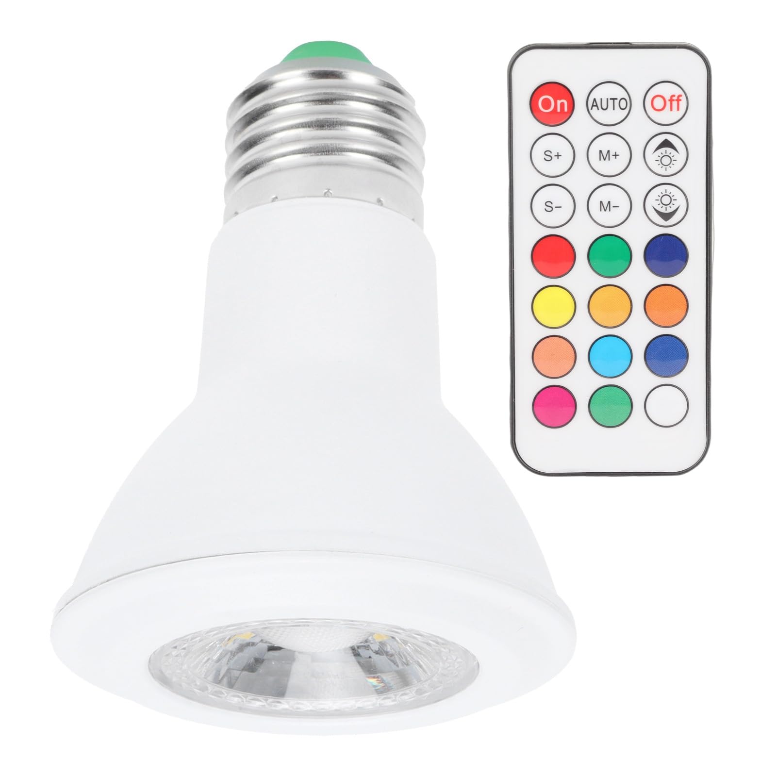 E27 RGB LED Light Bulb, 10W RGB Spotlight, with Timing Remote Control E27 Color Changing Light Bulb for Halls, bedrooms, Outdoor Parties, bar KTV,corridors, Club, Night Markets(Cold White Light)