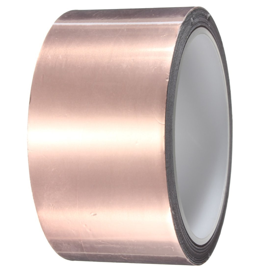 DollaTek 21 Yards Single-Side Conductive Copper Foil Tape Guitar & EMI Shielding, Slug Repellent, Crafts, Electrical Repairs, Grounding Conductive Adhesiv - 50mm 0.05mm