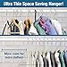 Closet Complete Supreme Quality, Ultra-Heavyweight, 85-gram, Virtually-Unbreakable Velvet Hangers, Ultra-Thin, Space Saving, No-Slip Suit Hangers, 360° Spinning, Chrome Hooks, Black, Set of 25
