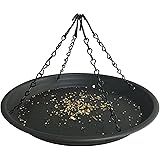 12.8" Homes Garden Platform Bird Feeder, Large Hanging Tray Squirrel Feeder, Bird Seed Catcher Tray, Bird Viewing, for Attrac