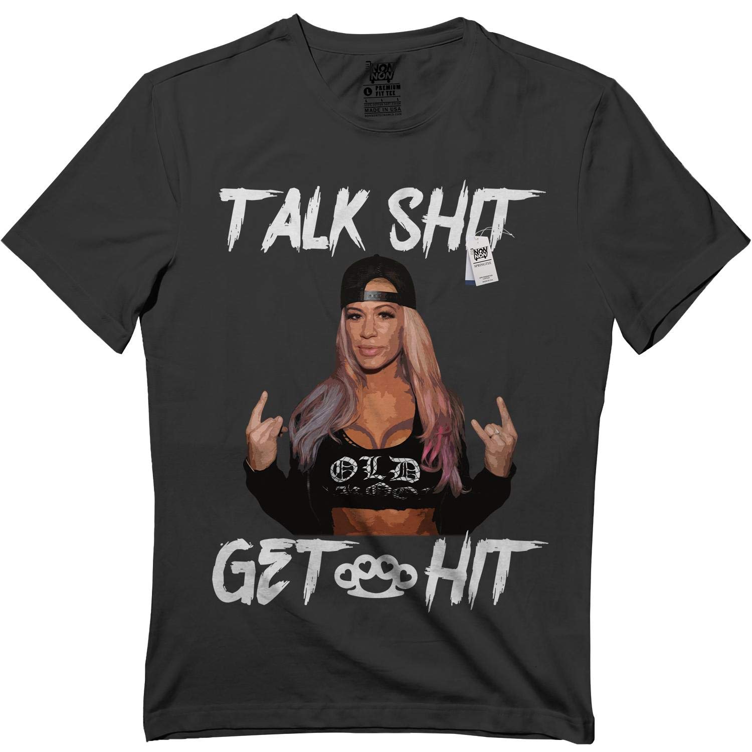 Ashley Talk-shit Get-hit Wrestling Massaro Wrestler Tshirt