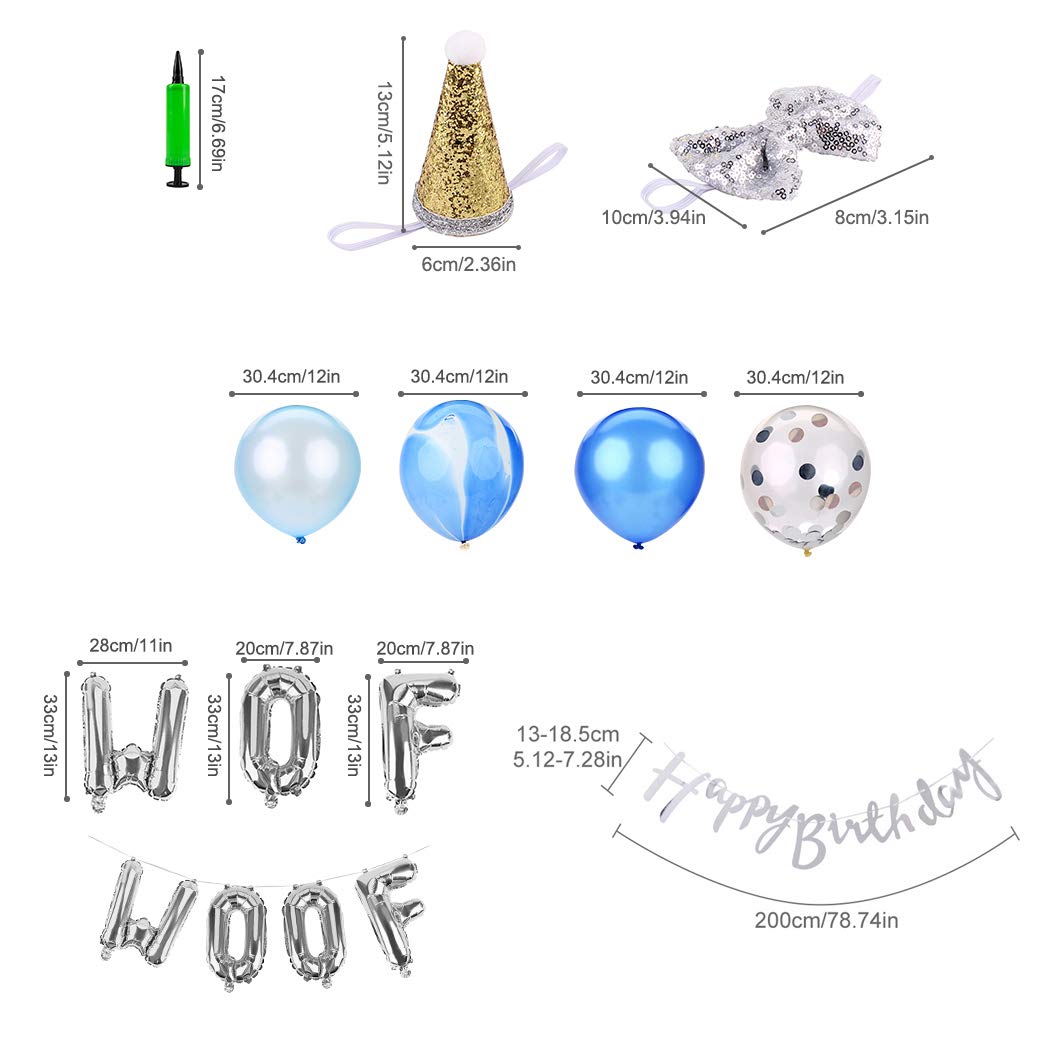 Legendog Pet Birthday Decorations Set Creative Party Supplies Party Favors for Cat Dog